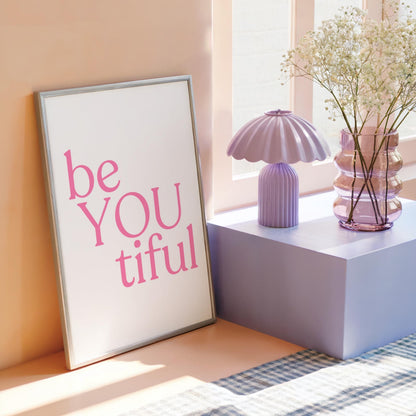 beYOUtiful | Girly Print | Digital Download