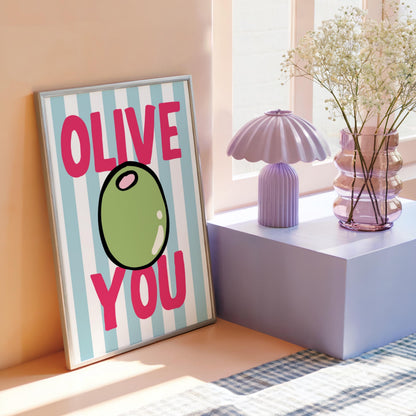 Olive You | Kitchen Print | Digital Download