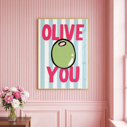 Olive You | Kitchen Print | Digital Download