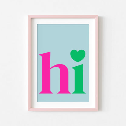 Hi | Hallway Print | Digital Download