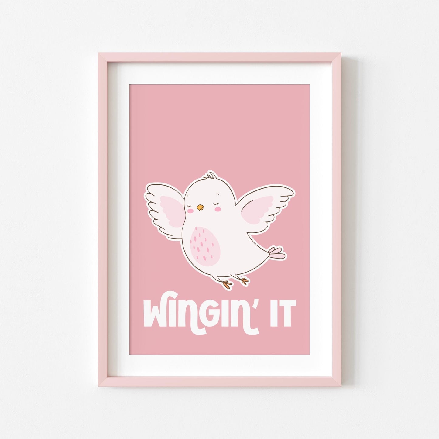 Wingin' It | Girly Print | Digital Download
