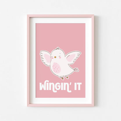 Wingin' It | Girly Print | Digital Download