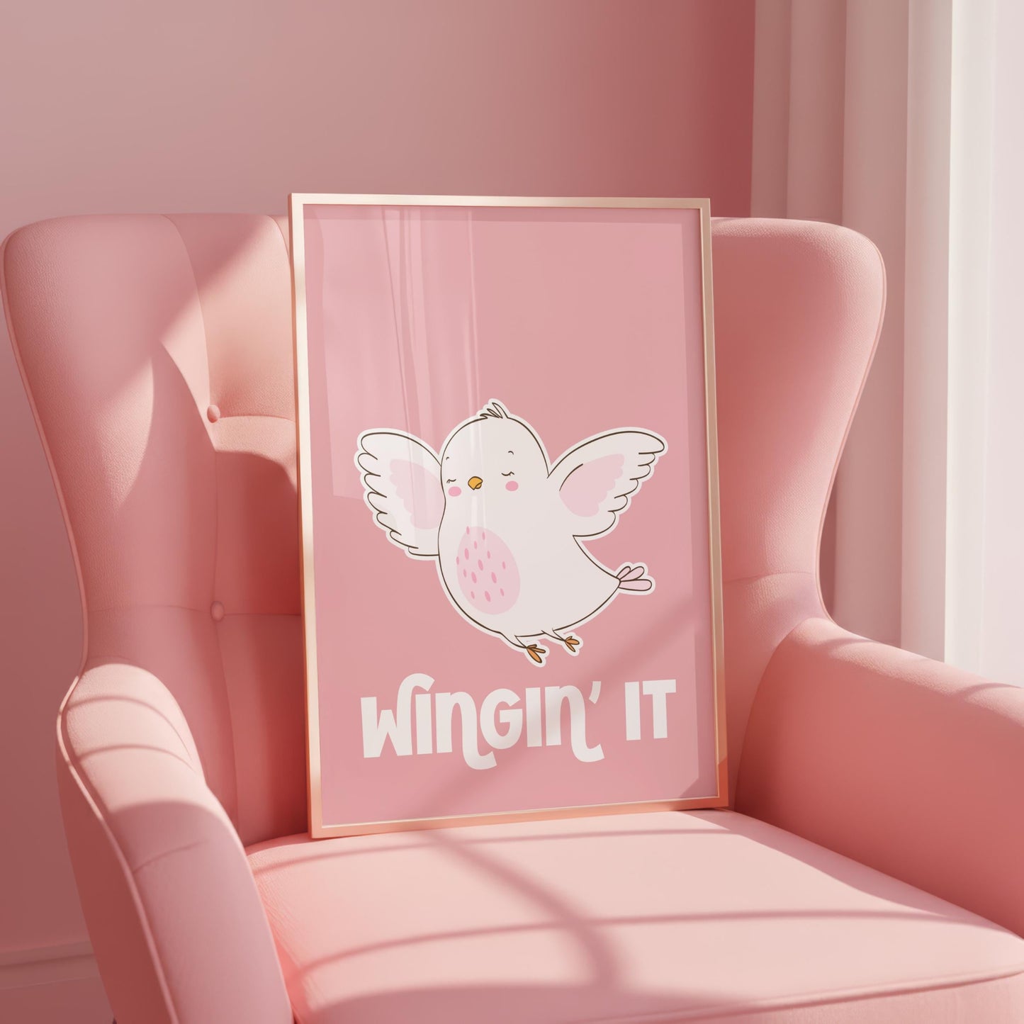 Wingin' It | Girly Print | Digital Download