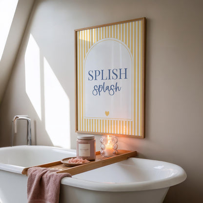Splish Splash | Bathroom Print | Digital Download