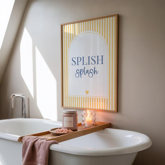 Splish Splash | Bathroom Print | Digital Download