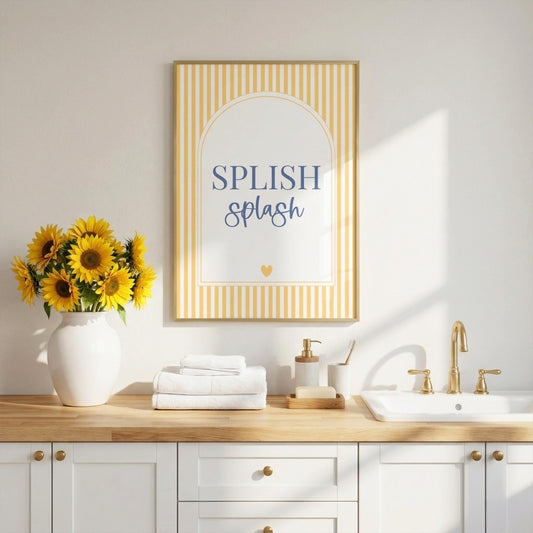 Splish Splash | Bathroom Print | Digital Download