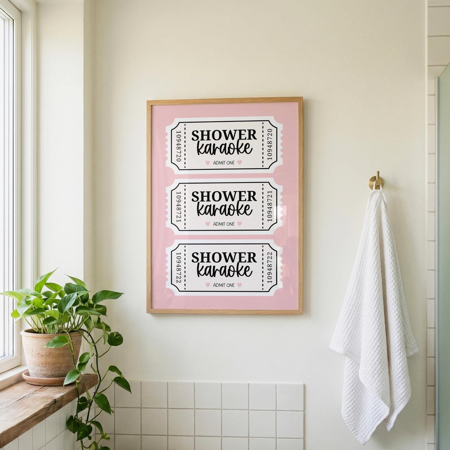 Shower Karaoke | Bathroom Print | Digital Download