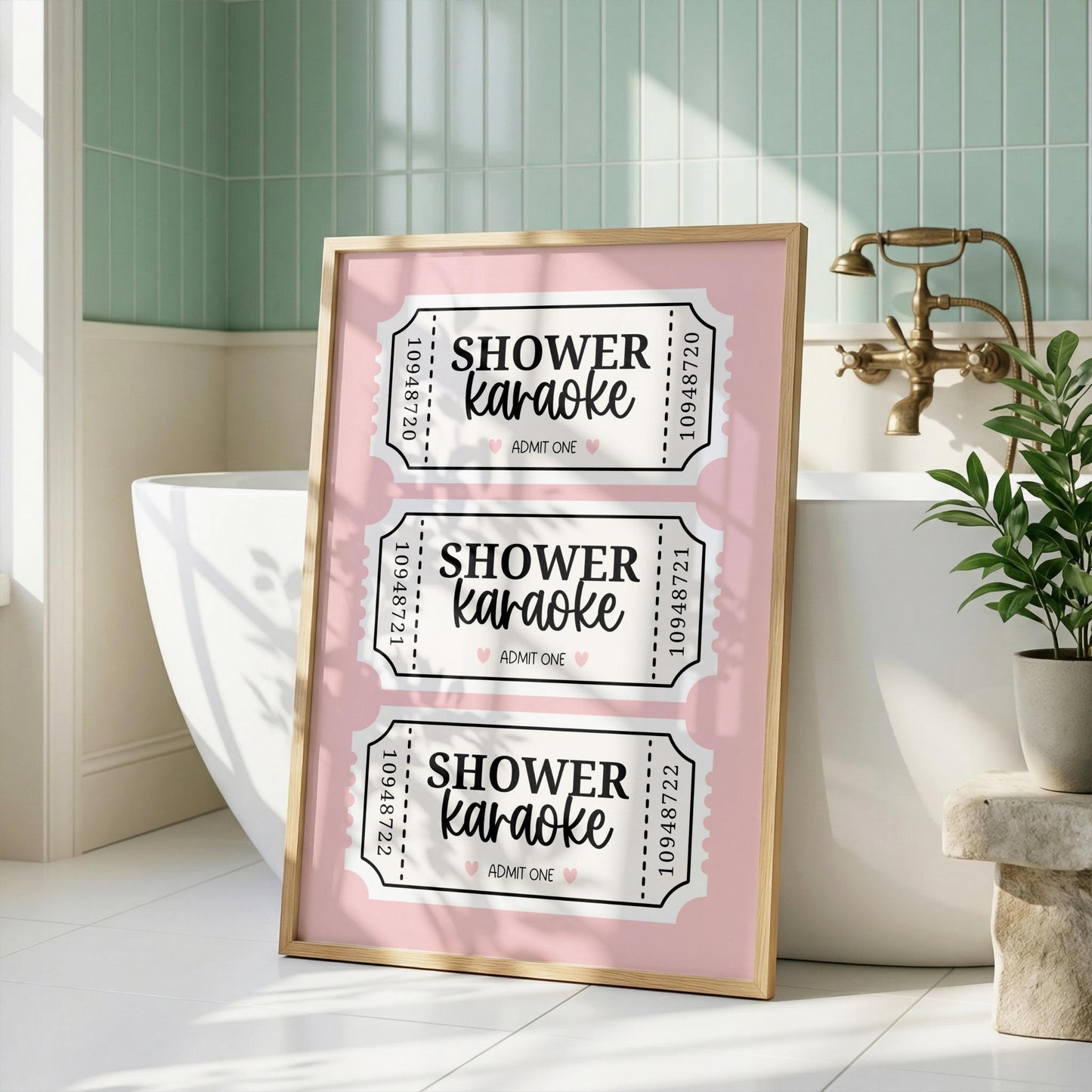 Shower Karaoke | Bathroom Print | Digital Download