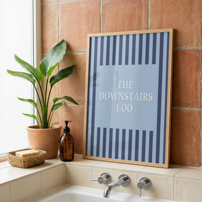 The Downstairs Loo | Bathroom Print | Digital Download