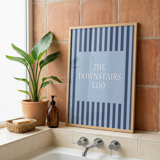 The Downstairs Loo | Bathroom Print | Digital Download