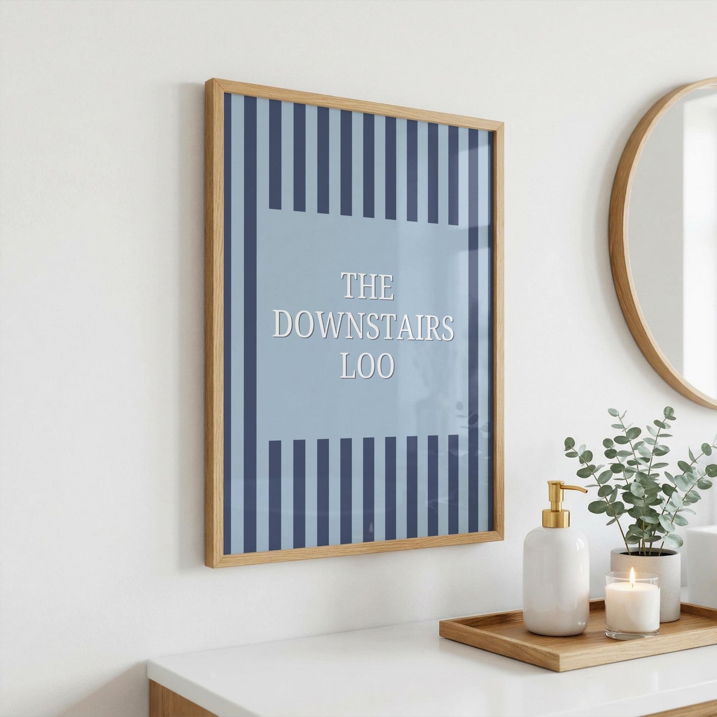 The Downstairs Loo | Bathroom Print | Digital Download