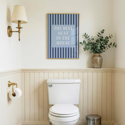 The Best Seat in the House | Bathroom Print | Digital Download