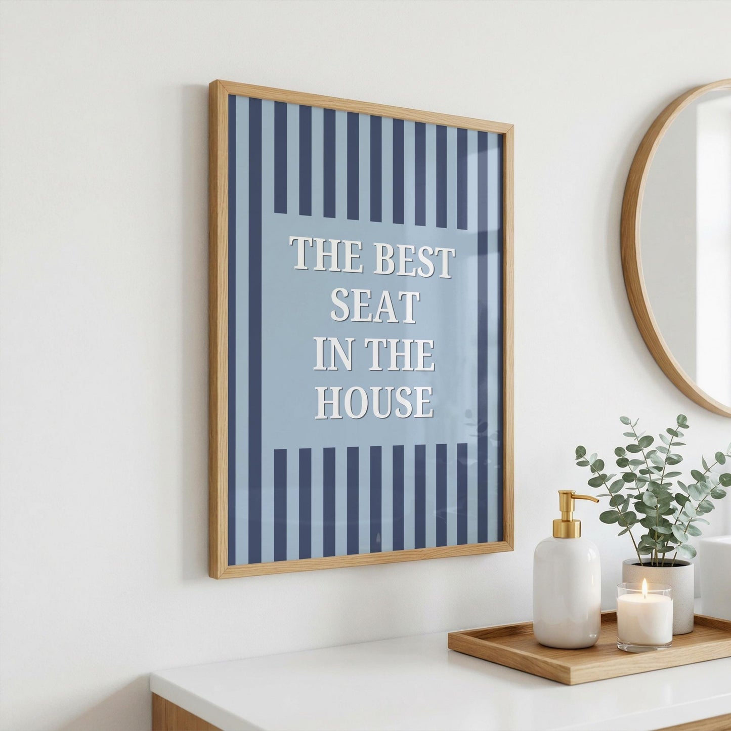 The Best Seat in the House | Bathroom Print | Digital Download