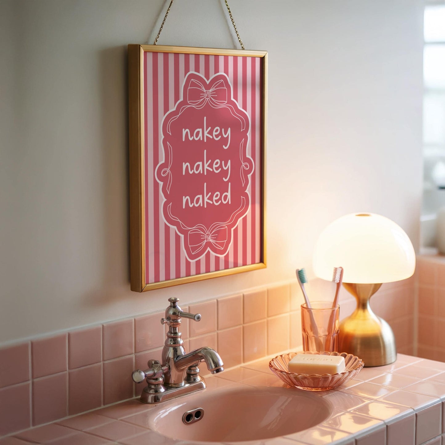 Nakey Nakey Naked | Bathroom Print | Home Print