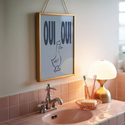 OUI OUI | Bathroom Print | Home Print
