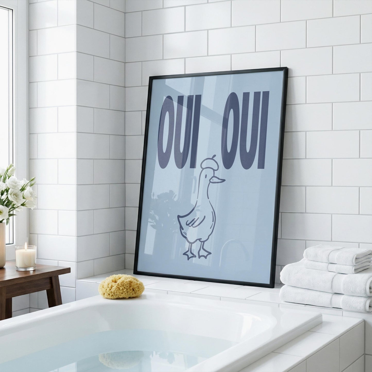 OUI OUI | Bathroom Print | Digital Download