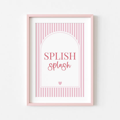 Set of 6 Pink Bathroom Prints | Digital Bundle | Bathroom Print | Digital Download