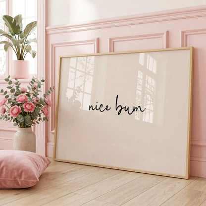 Nice Bum | Bathroom Print | Digital Download