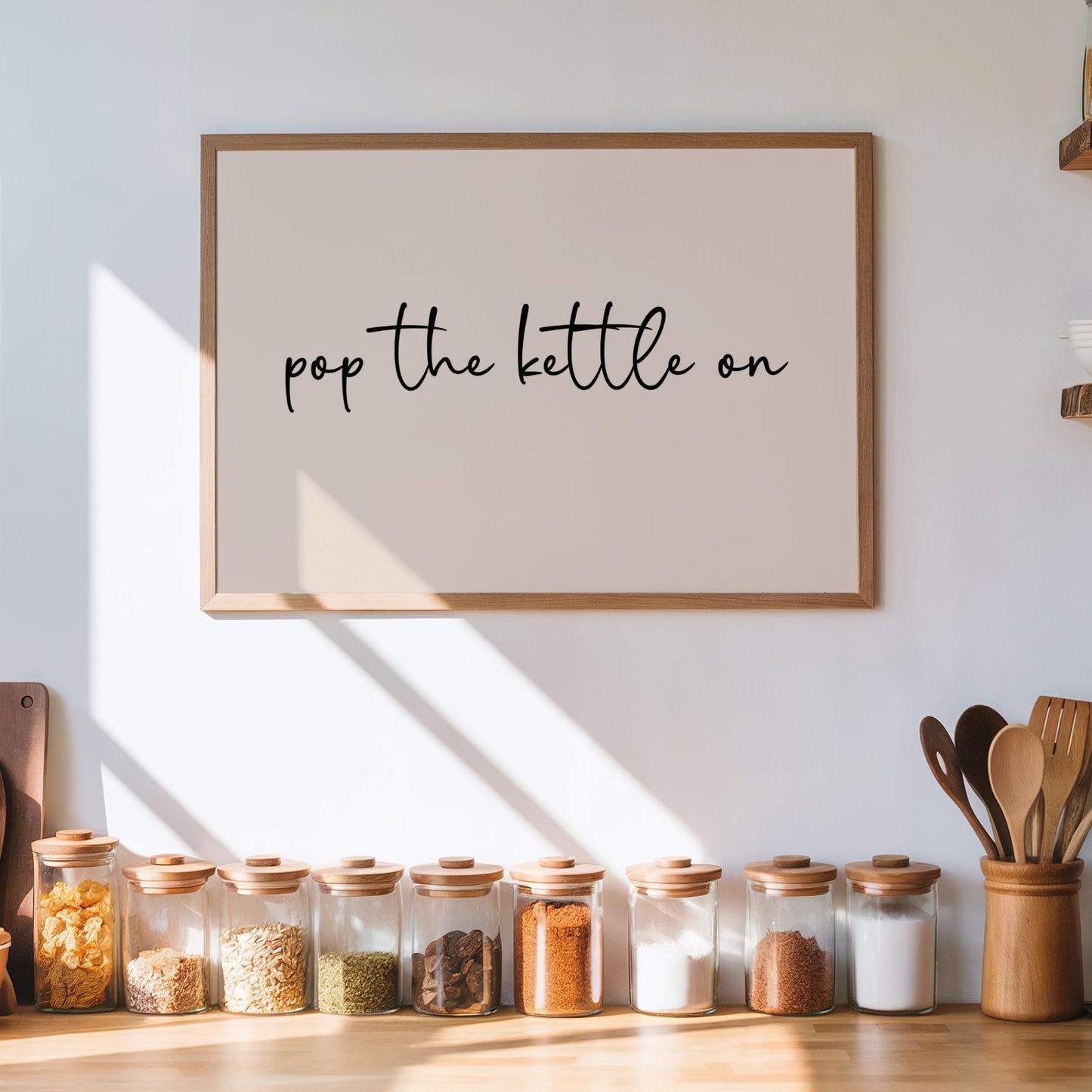 Pop The Kettle On | Kitchen Print | Digital Download
