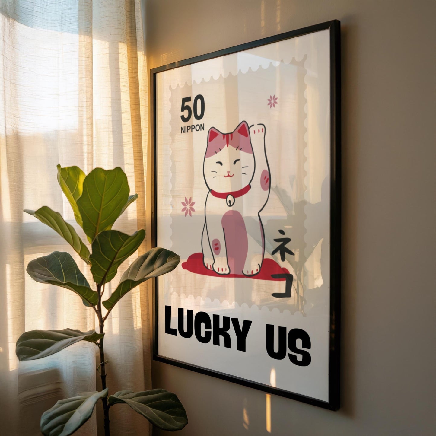 Lucky Us - Cat Lover Print - Home Print