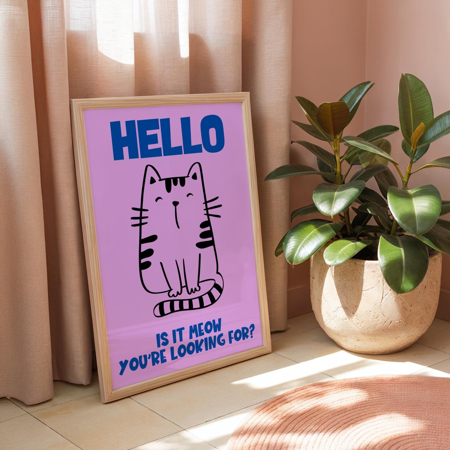 HELLO - Cat Lover Print - Home Print