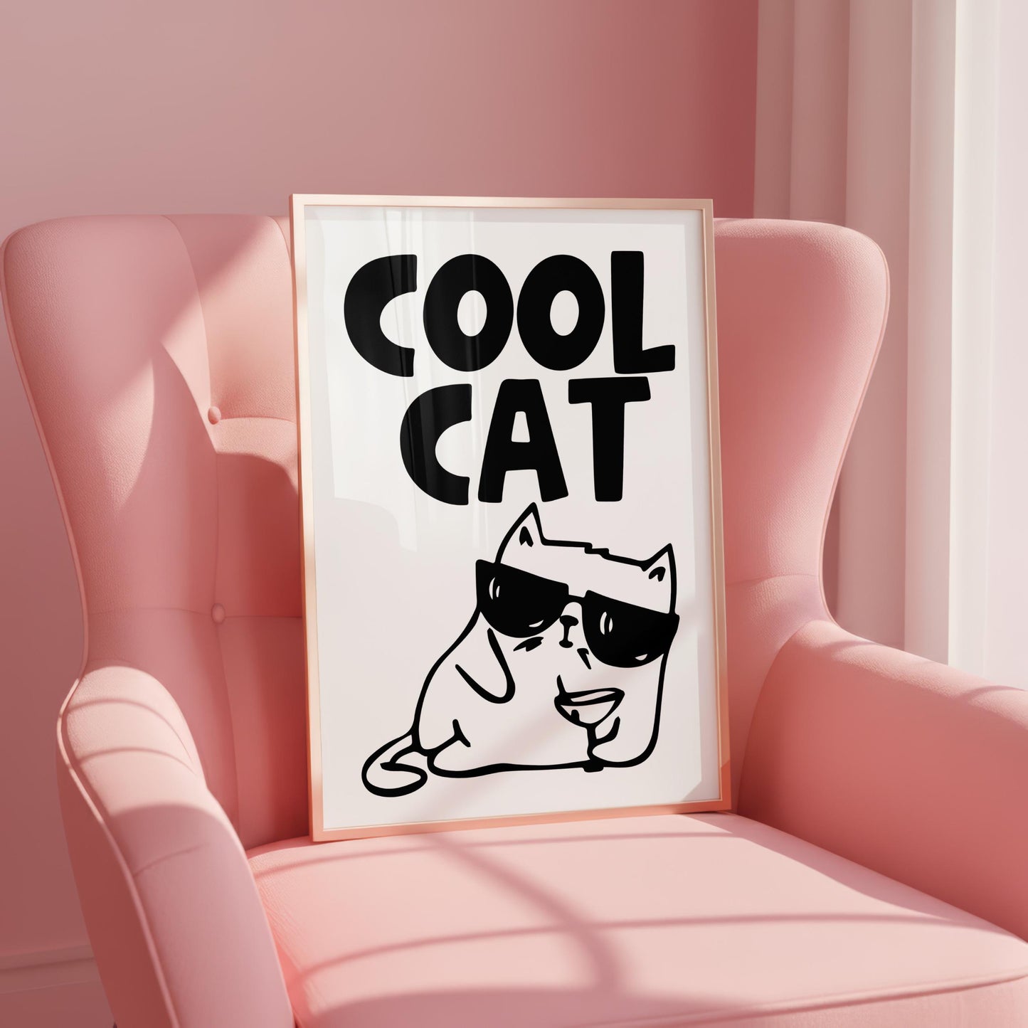 Cool Cat - Cat Lover Print - Home Print