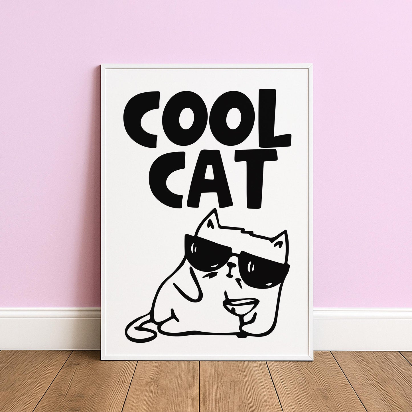 Cool Cat - Cat Lover Print - Digital Download