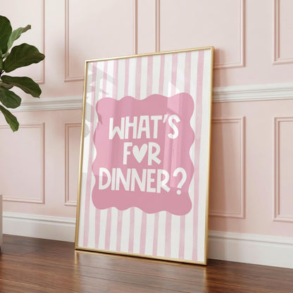 What's For Dinner? | Kitchen Print | Digital Download