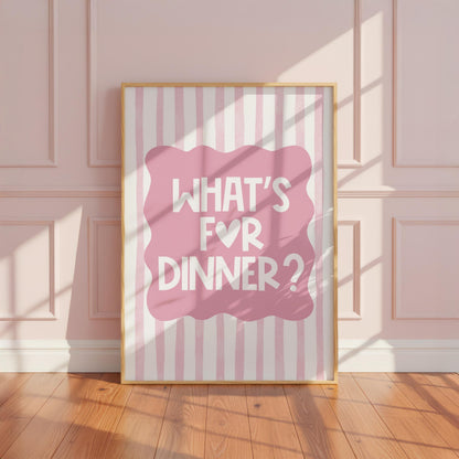 What's For Dinner? | Kitchen Print | Digital Download