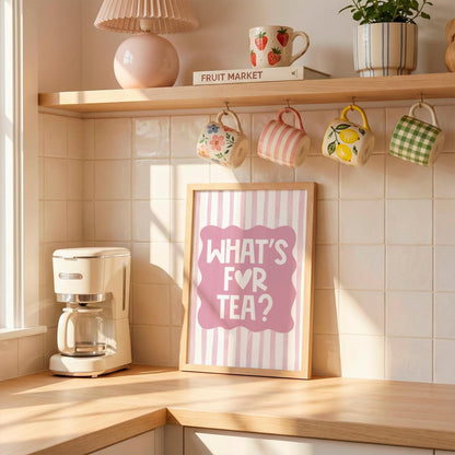 What's For Tea? | Kitchen Print | Digital Download