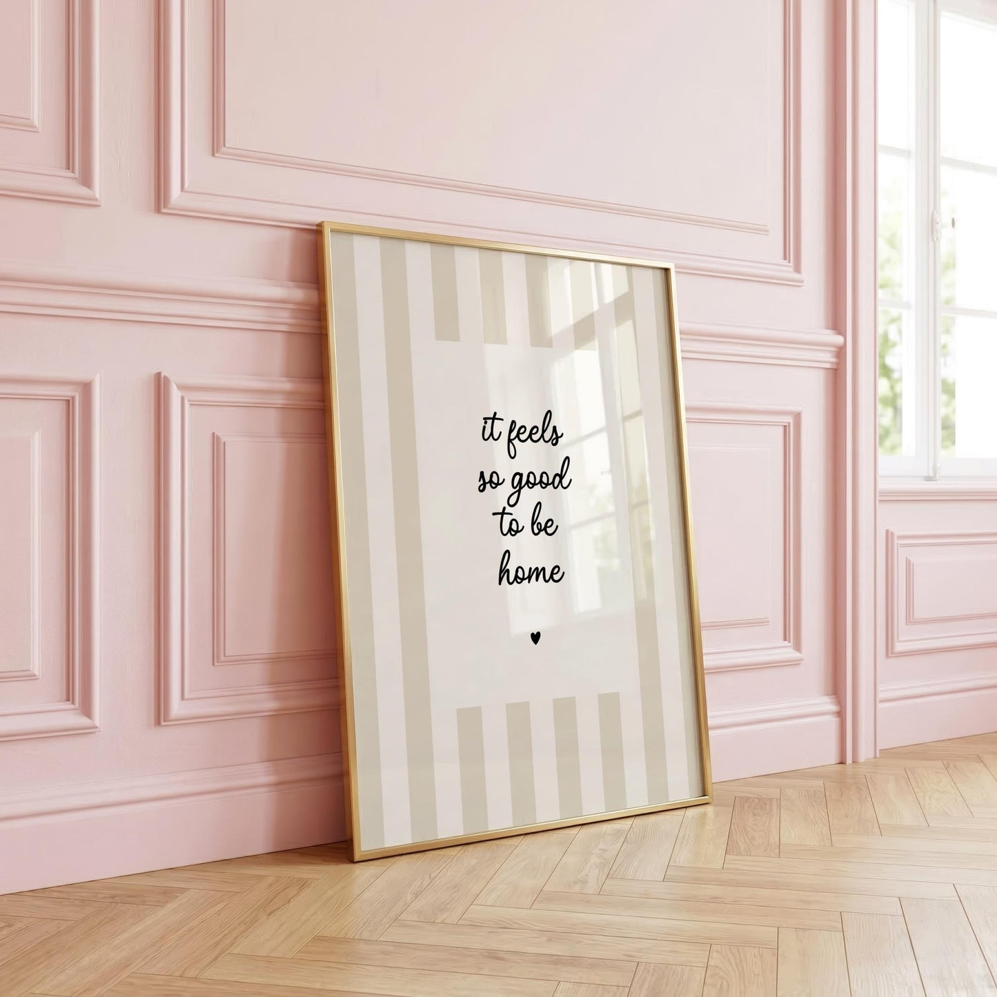 It Feels So Good To Be Home | Neutral Home Decor | Minimalist Print | Digital Download