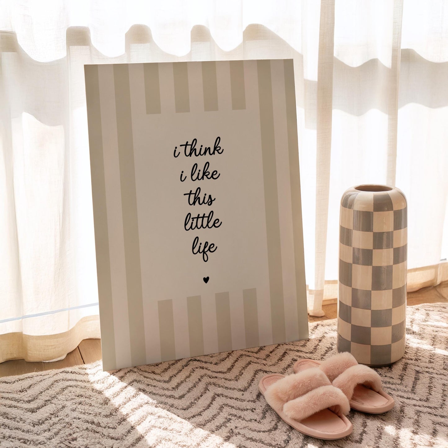 I Think I Like This Little Life | Neutral Home Decor | Minimalist Print | Digital Download