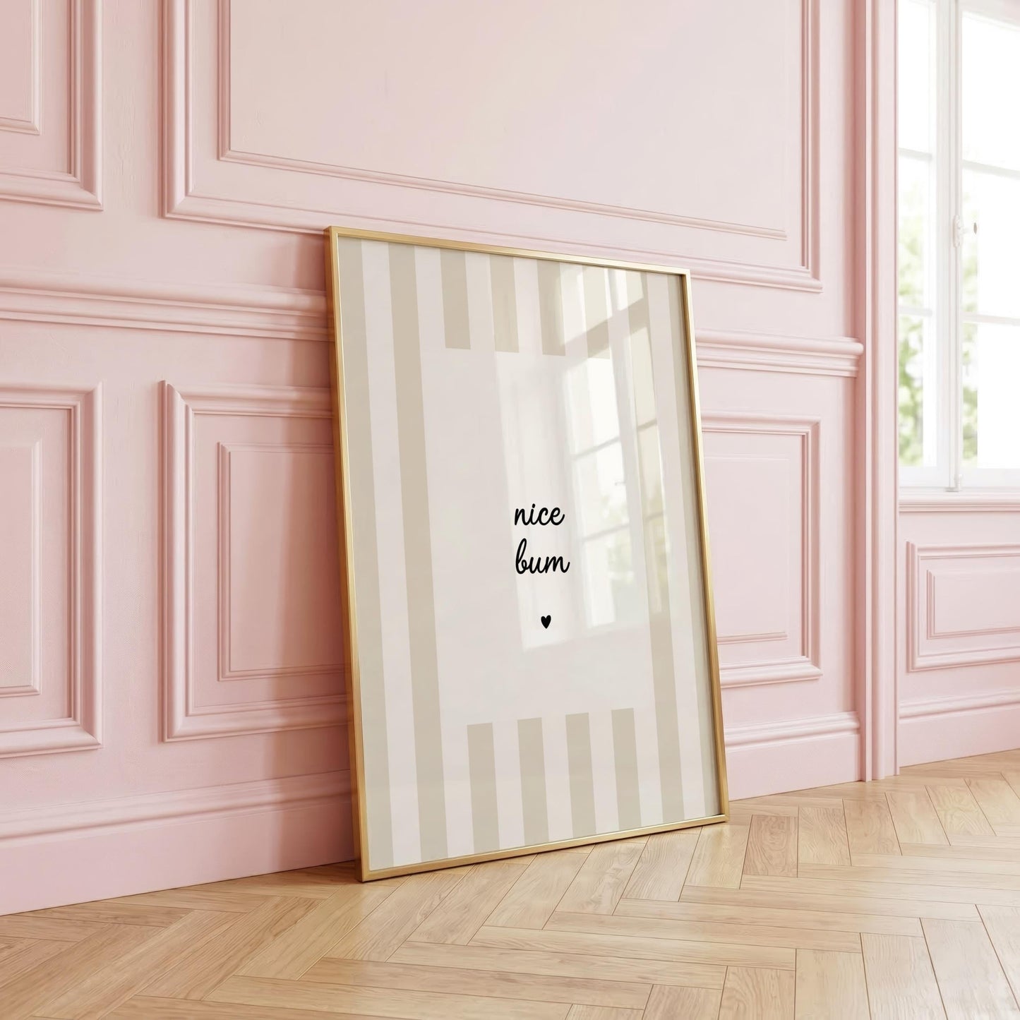 Nice Bum | Neutral Home Decor | Minimalist Print | Digital Download