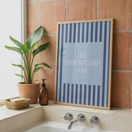 The Downstairs Loo | Bathroom Print | Home Print