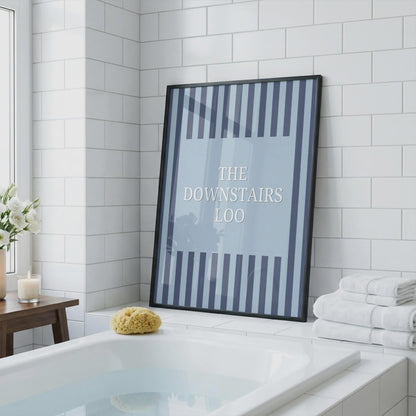 The Downstairs Loo | Bathroom Print | Home Print