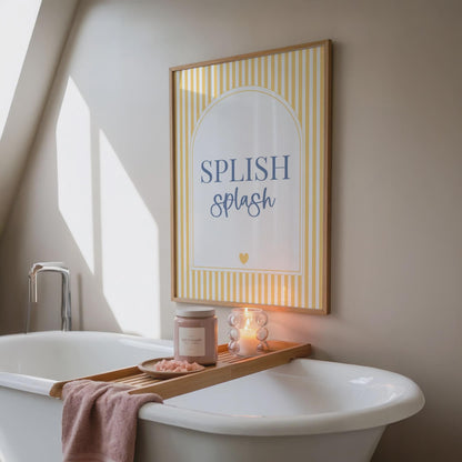 Splish Splash | Bathroom Print | Home Print
