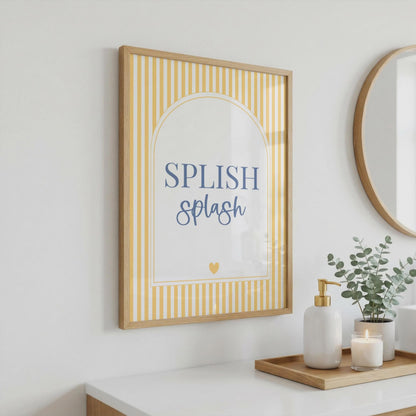 Splish Splash | Bathroom Print | Home Print