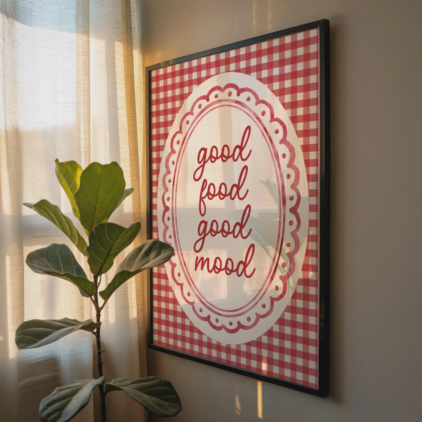 Good Food Good Mood | Kitchen Print | Home Print