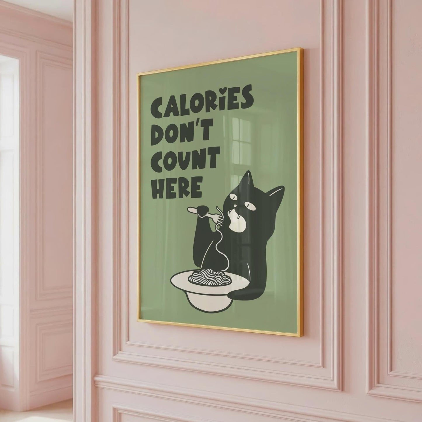 Calories Don't Count Here | Kitchen Print | Home Print