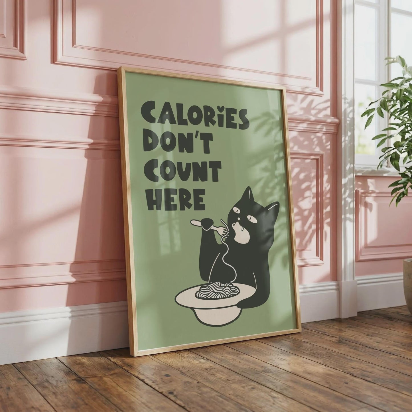 Calories Don't Count Here | Kitchen Print | Home Print