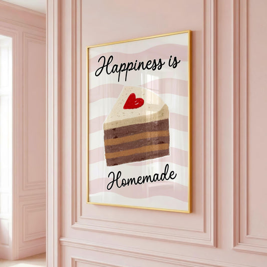 Happiness is Homemade | Kitchen Print | Home Print