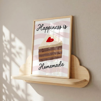 Happiness is Homemade | Kitchen Print | Home Print