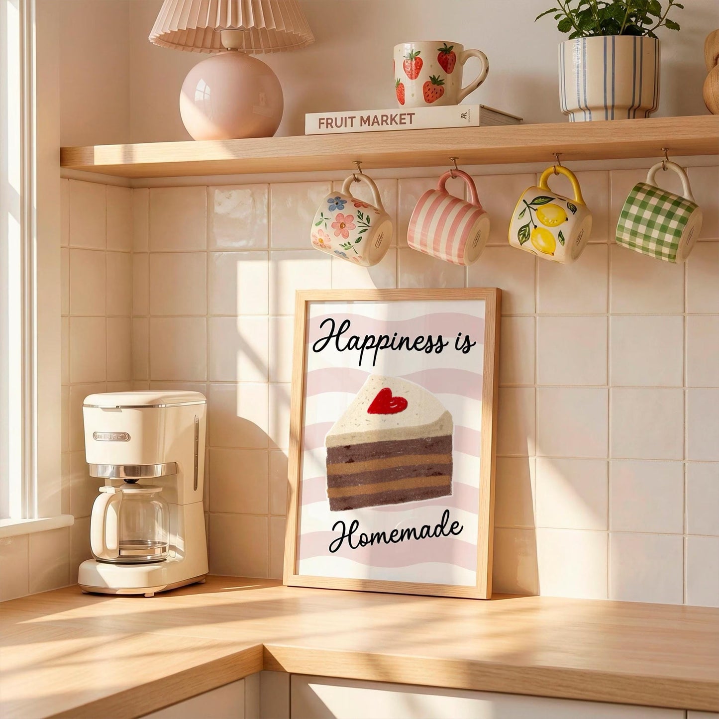 Happiness is Homemade | Kitchen Print | Home Print