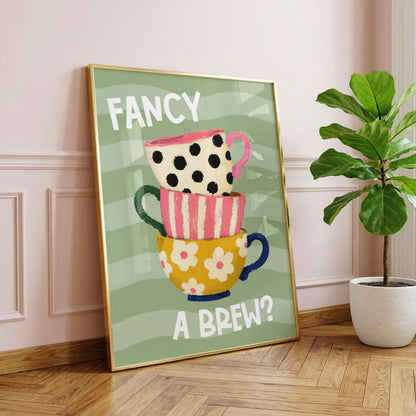 Fancy a Brew? | Kitchen Print | Digital Download