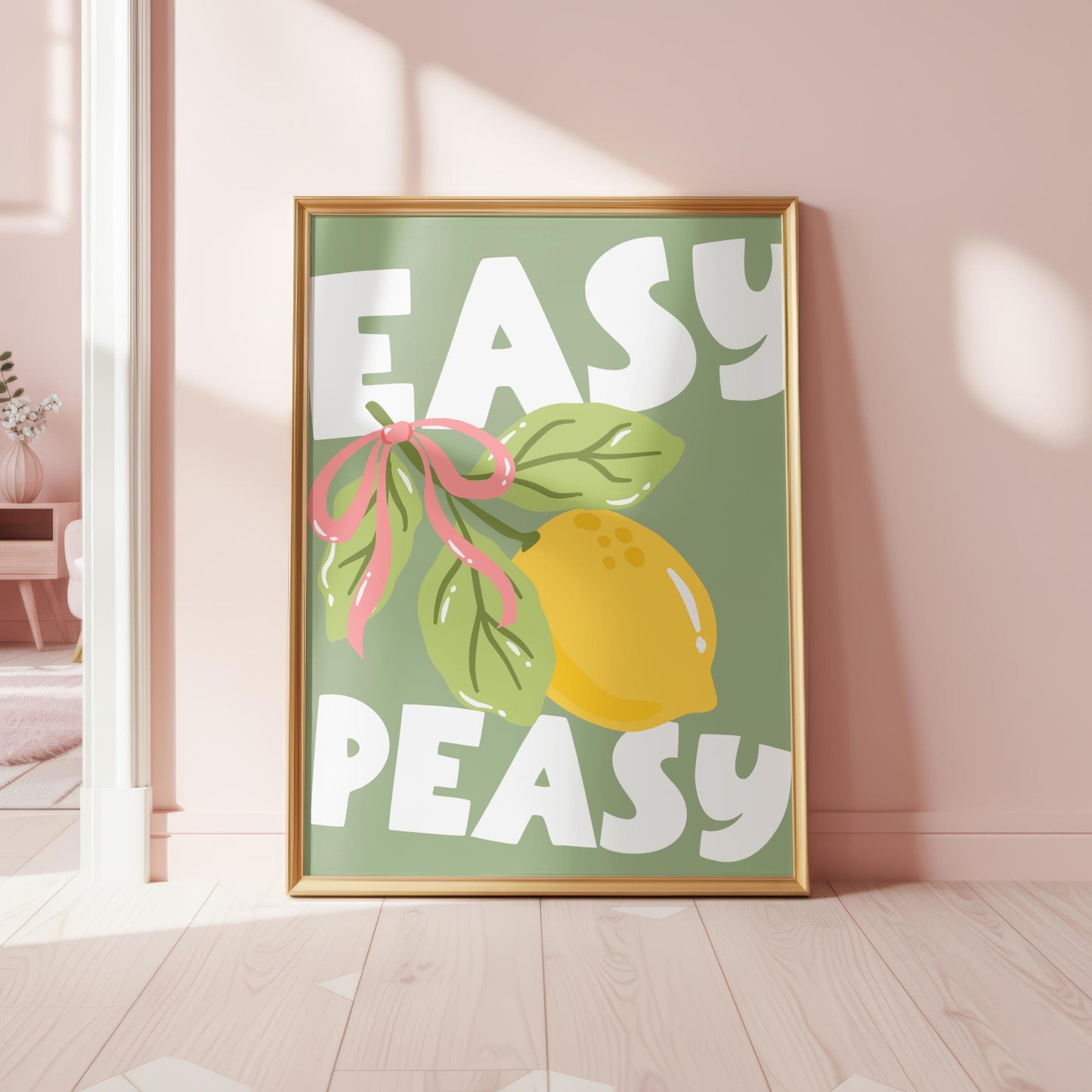 Easy Peasy | Kitchen Print | Digital Download