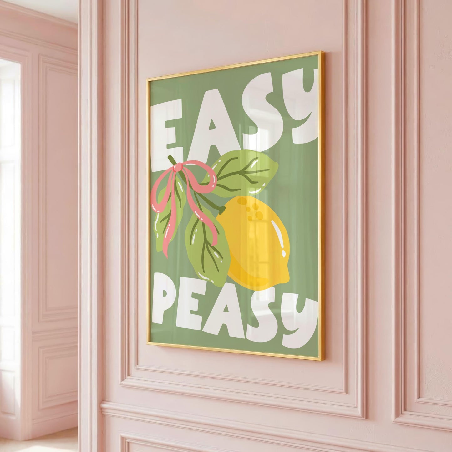Easy Peasy | Kitchen Print | Digital Download