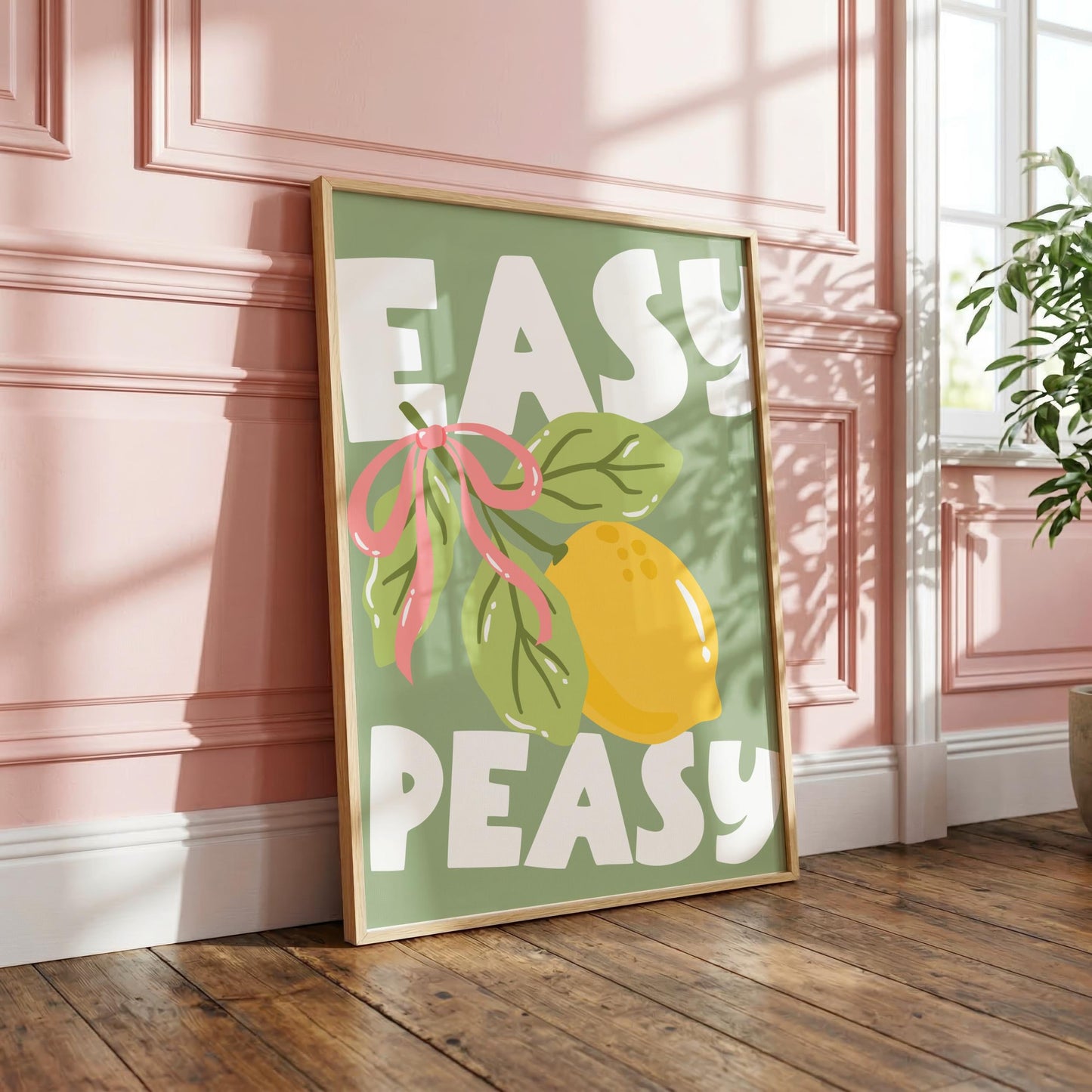 Easy Peasy | Kitchen Print | Digital Download
