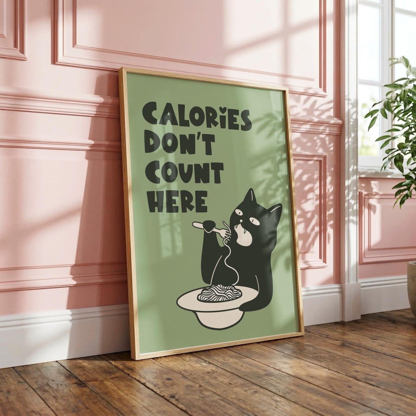 Calories Don't Count Here | Kitchen Print | Digital Download