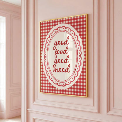 Good Food Good Mood | Kitchen Print | Digital Download