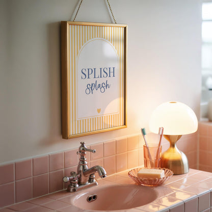 Splish Splash | Bathroom Print | Digital Download